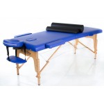 RestPro Classic 2 Blue Set Κρεβάτι Μασάζ Φυσικοθεραπείας Βαλίτσα Ξύλινο Massage Table + Massage Bolsters